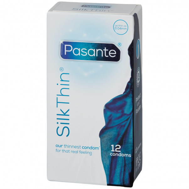 Pasante Silk Thin Kondomer 12 stk billede af emballagen 90