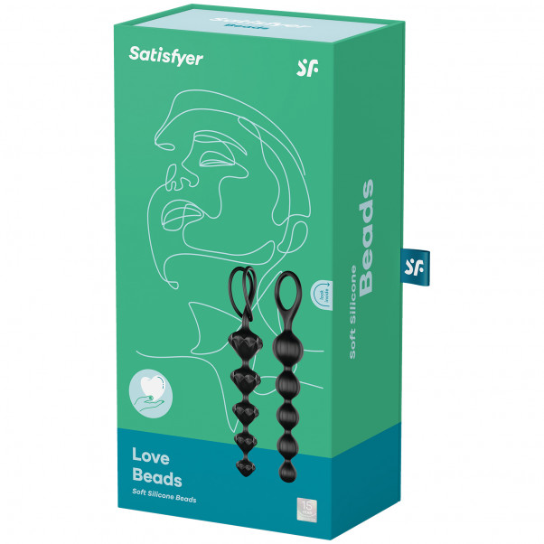 Satisfyer Beads Silikone Analkæde 2 stk billede af emballagen 90