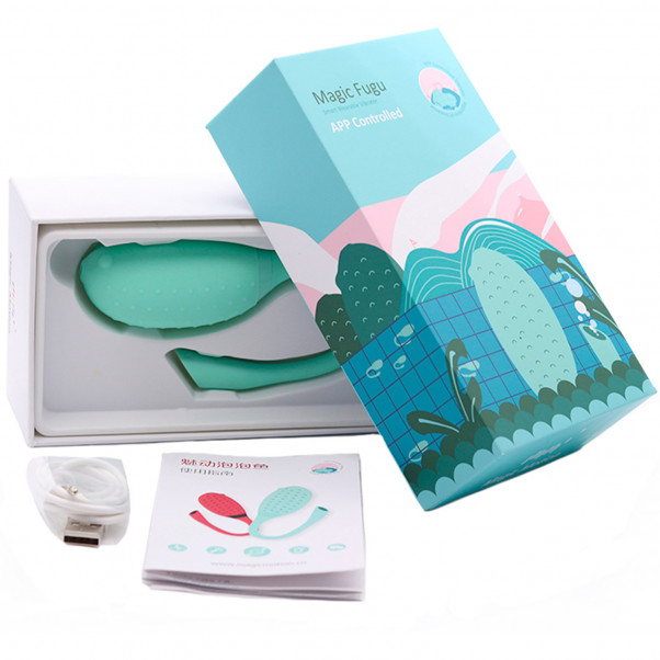 Magic Motion Fugu App-styret Vibrator billede af emballagen 90