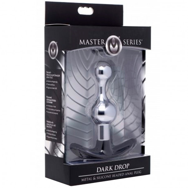 Master Series Dark Drop Metal Butt Plug  4