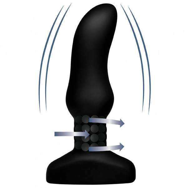 Rimmers Slim Curved Rimming Fjernbetjent Butt Plug  4