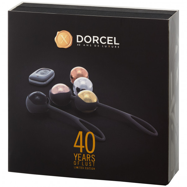Marc Dorcel Fjernbetjent Bækkenbundskugle Sæt med Vibrator billede af emballagen 100