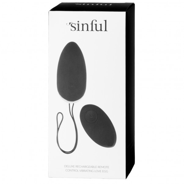 Sinful Deluxe Opladeligt Fjernbetjent Vibrator Æg  6