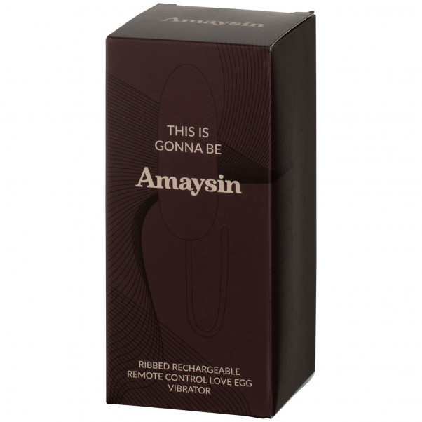 Amaysin Ribbed Love Vibrator Æg Opladelig og Fjernbetjent 100