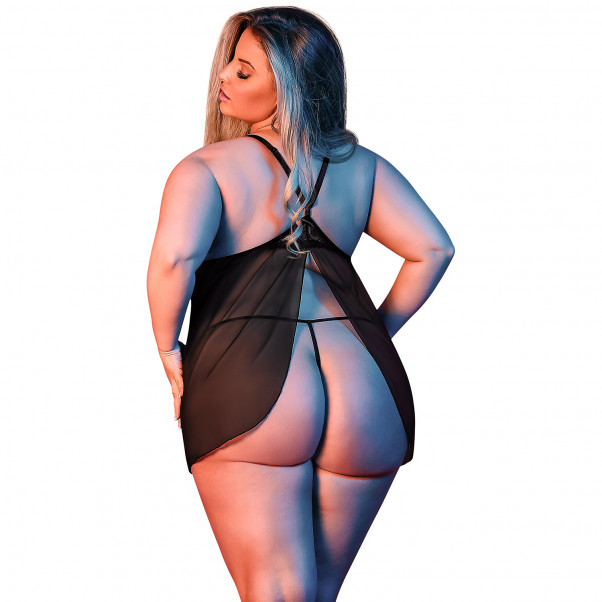 Magic Silk Fly Away Babydoll Sæt Plus Size  2
