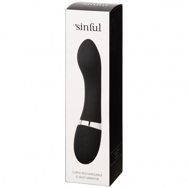 NEW Sinful Curve Opladelig G-punkts Vibrator billede af emballagen 90
