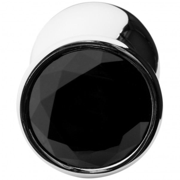 Sinful Black Jewel Stål Butt Plug Stor  3