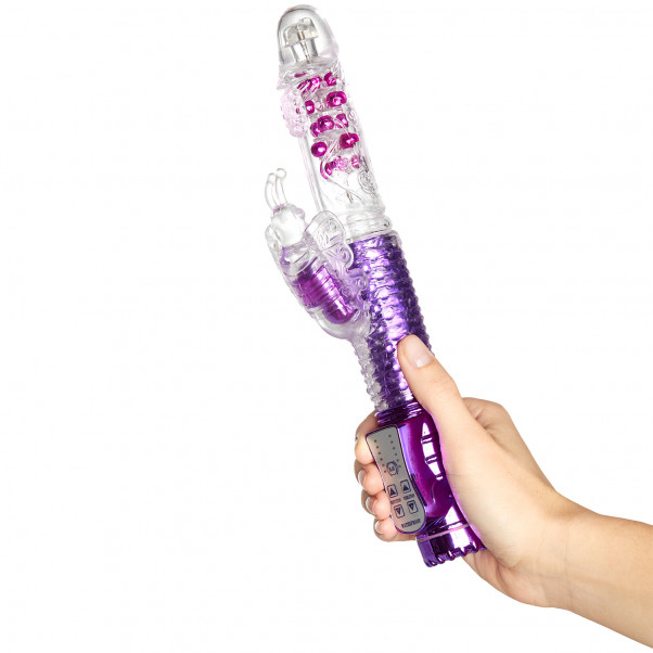 Baseks Thrusting G-punkts Butterfly Vibrator Opladelig håndbillede 50