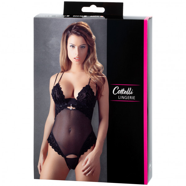 Cottelli String Body med Rhinsten billede af emballagen 100