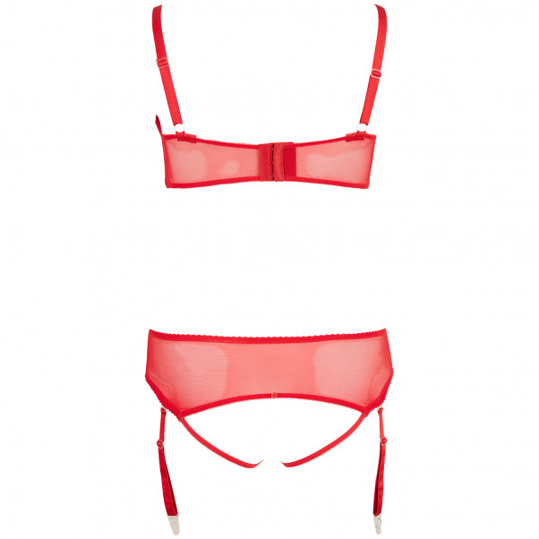 Cottelli Half Cup BH Sæt Rød Plus Size  5
