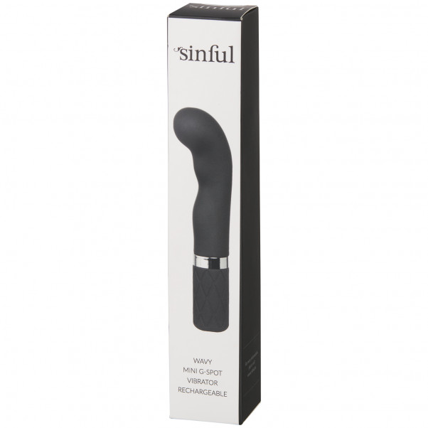 Sinful Wavy Mini G-punkts Vibrator Opladelig billede af emballagen 90