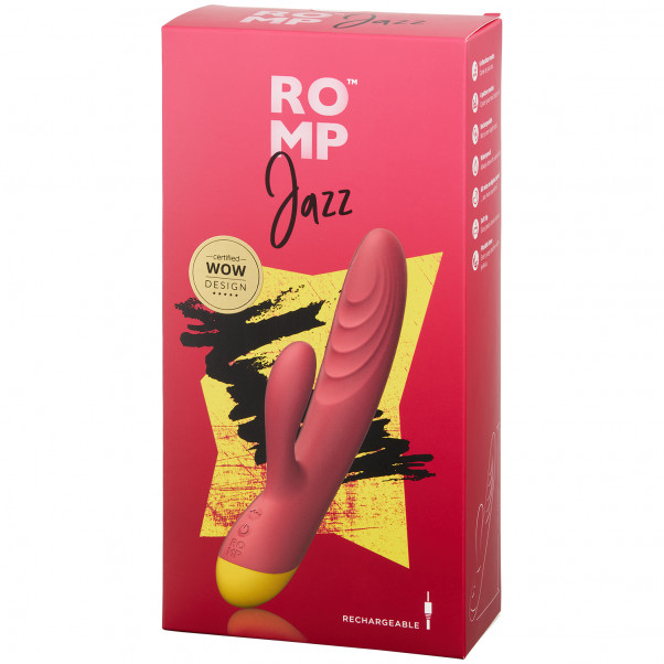 ROMP Jazz Rabbit Vibrator billede af emballagen 90