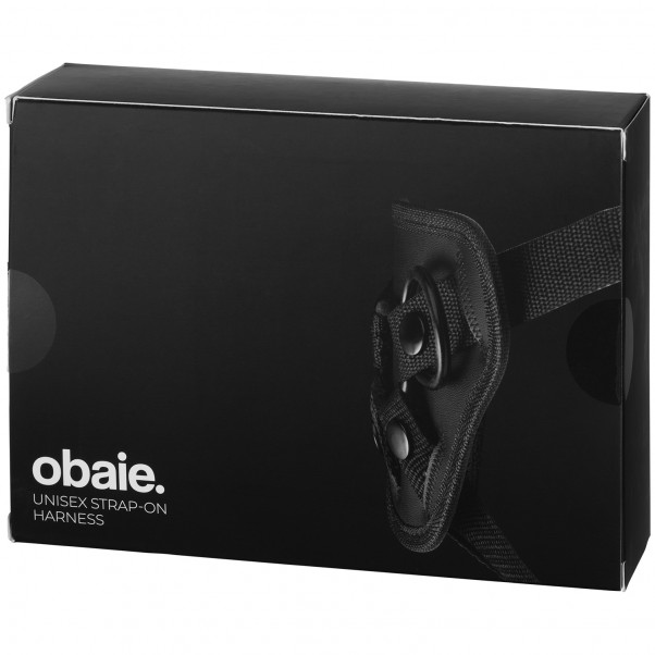 Obaie Unisex Strap-On Harness med Dildo billede af emballagen 90
