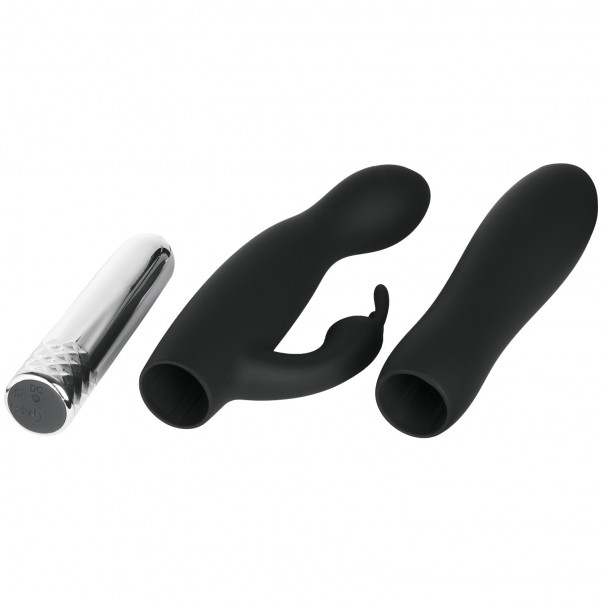 Sinful Double Trouble Opladelig Rabbit og Wand Bullet Vibrator Sæt  4