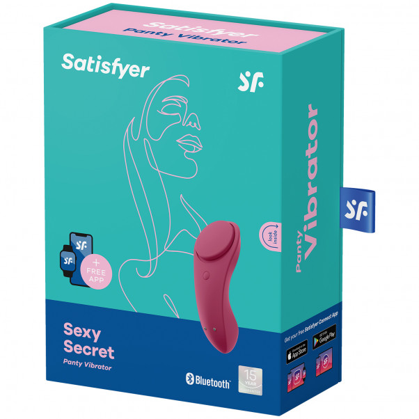 Satisfyer Sexy Secret App-Styret Trusse Vibrator billede af emballagen 90