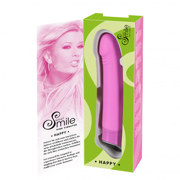 NEW - Sweet Smile Happy Dildo Vibrator billede af emballagen 100