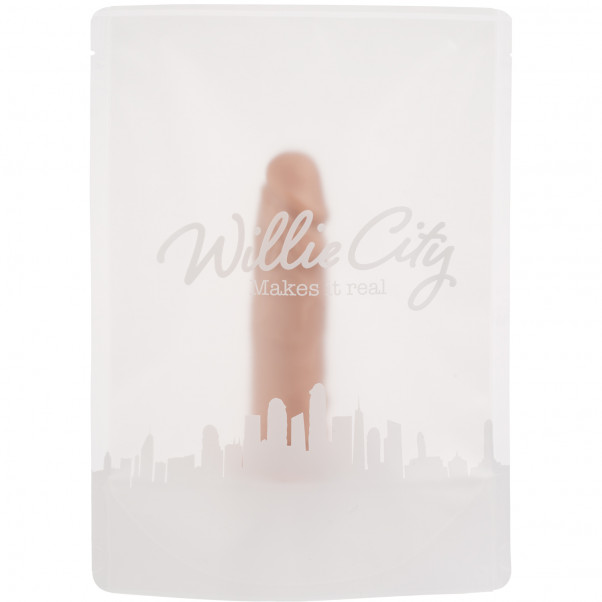 Willie City Realistisk Sugekop Dildo 15 cm billede af emballagen 90