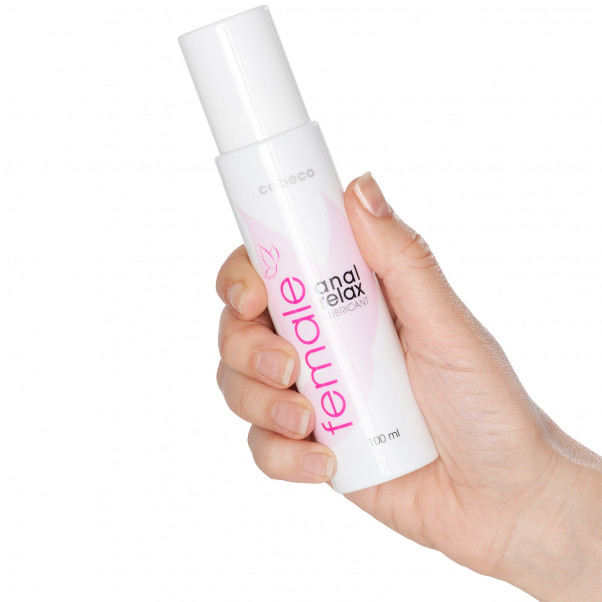 Cobeco Female Anal Relax Glidecreme 100ml Produktbillede med hånd 50