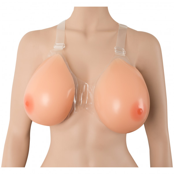 Cottelli Strap-on Silikone Bryster produkt på model 2