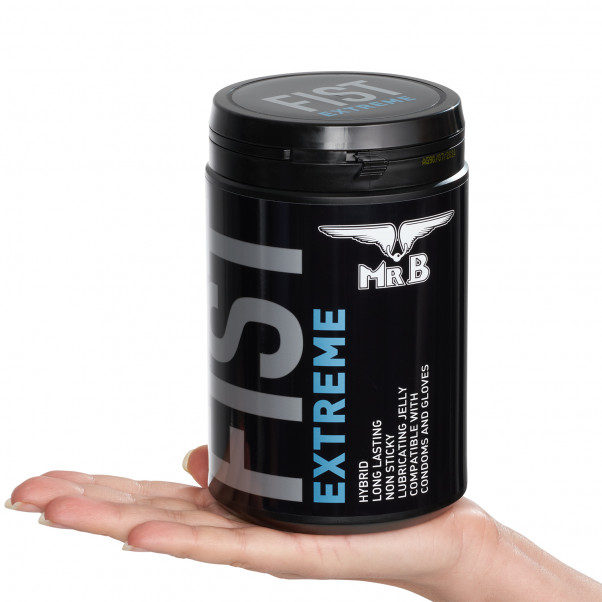 Mister B Fist Extreme Glidecreme 1000 ml Produktbillede med hånd 50
