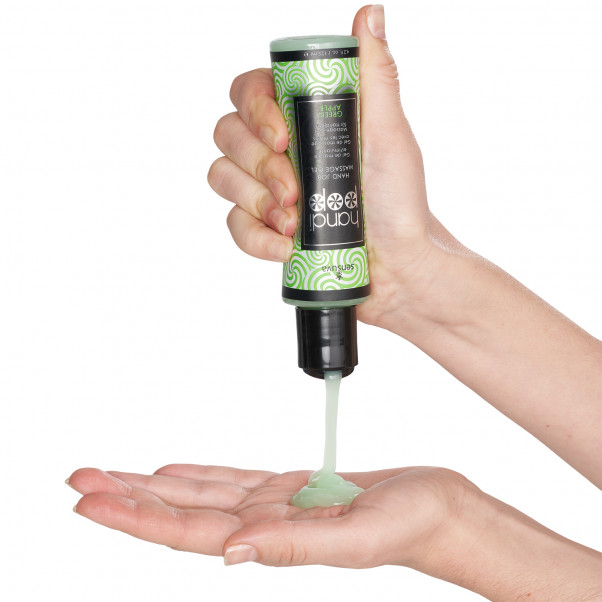 Sensuva Handipop Hand Job Massage Gel 125 ml Produktbillede med hånd 51