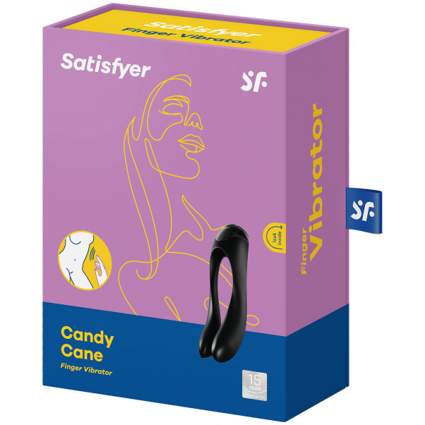 Satisfyer Candy Cane Finger Vibrator billede af emballagen 90
