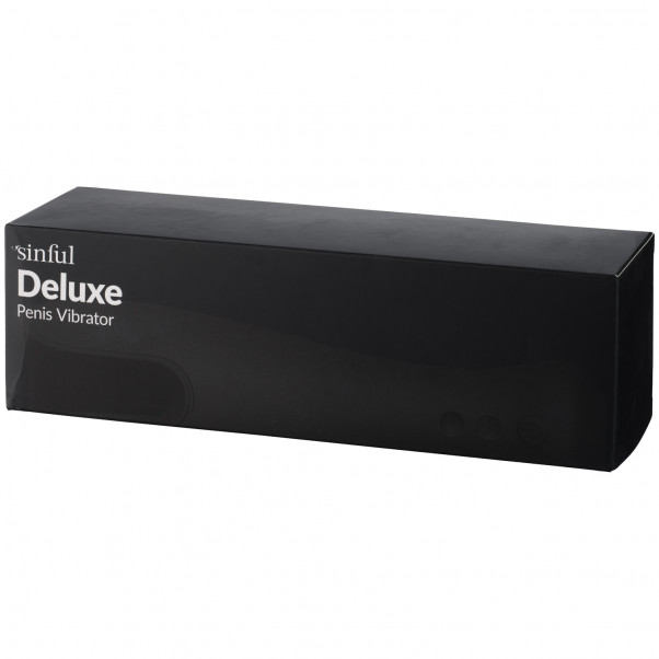Sinful Deluxe Opladelig Penis Vibrator Emballagebillede 90