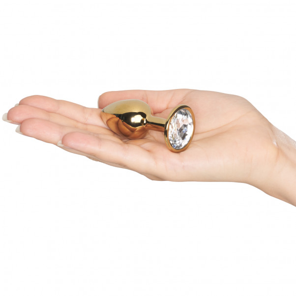 Precious Metals Small Jewel Butt Plug Produktbillede med hånd 50