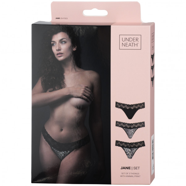 Underneath Jane G-streng 3 Pak Sæt  90