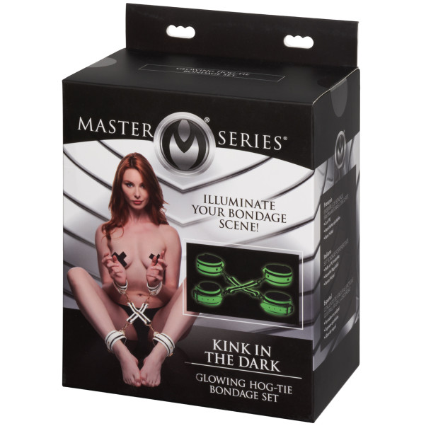 Master Series Kink in the Dark Lysende Hogtie Bondage Sæt Emballagebillede 90