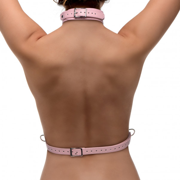 Frisky Miss Behaved Pink Chest Harness Produktbillede 2