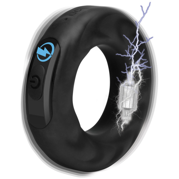 Zeus E-Stim Pro Vibrerende Fjernbetjent Penisring Produktbillede i vand 4