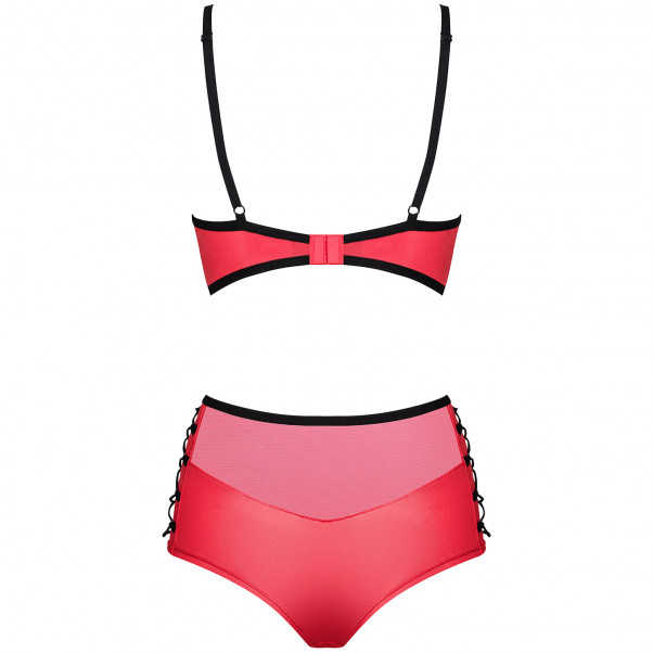 Obsessive Leatheria Rødt BH Sæt Produktbillede 4