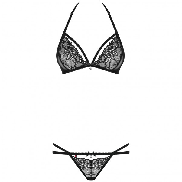 Obsessive Sort Halterneck BH Sæt Produktbillede 3