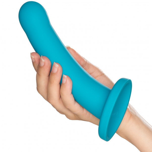 Sportsheets Hux Silikone Dildo 20 cm Produktbillede med hånd 50