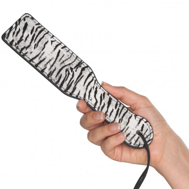 Baseks Zebra Kinky Bondage Sæt 6 stk Produktbillede med hånd 54