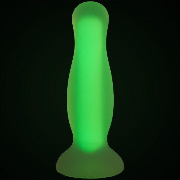 Baseks Glow in the Dark Gul Medium Anal Dildo Stemningsbillede 4