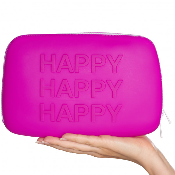Happy Rabbit Silikone Opbevaringstaske Produktbillede med hånd 50