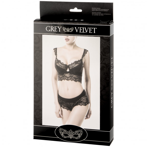 Grey Velvet Balconette Blonde BH Sæt Emballagebillede 90