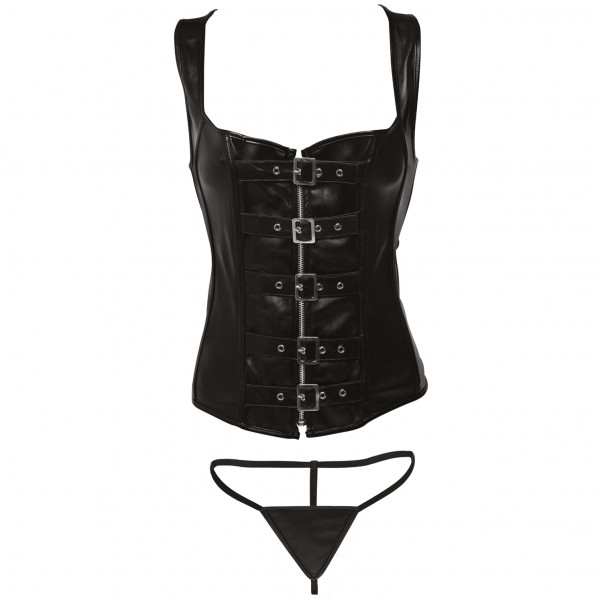 Strict Lace-Up Corsage og G-streng Produktbillede 6