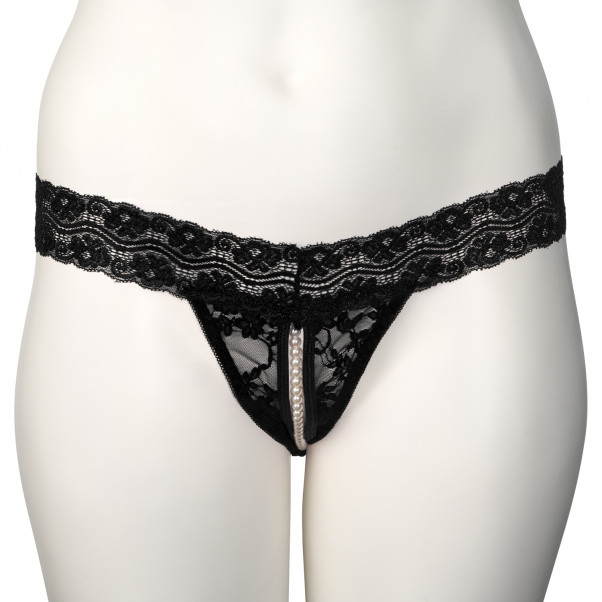 Nortie Malin Sort Bundløs Orgasme Perle G-streng Plus Size Produktbillede 6