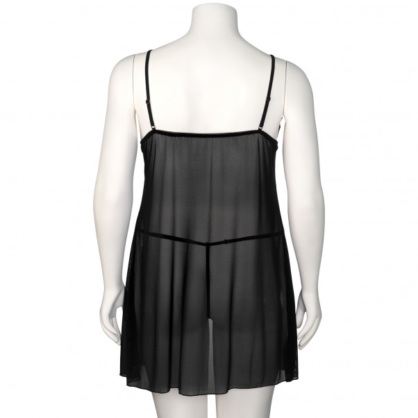 Nortie Gro Sort Blonde Babydoll Sæt Plus Size Produktbillede 8