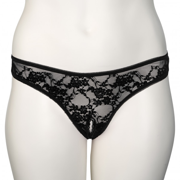 Nortie Siv Bundløs Sort Blonde G-streng Plus Size Produktbillede 6
