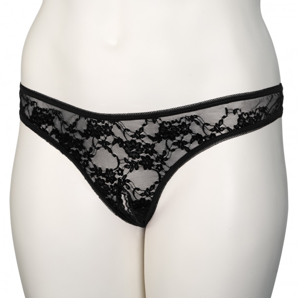 Nortie Siv Bundløs Sort Blonde G-streng Plus Size Produktbillede 7