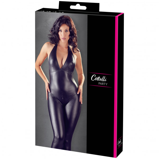 Cottelli Wetlook Jumpsuit Uden Ærmer Emballagebillede 90