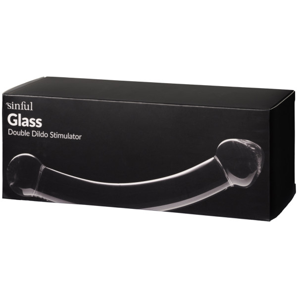 Sinful Glas Dobbelt Dildo 21 cm Emballagebillede 90
