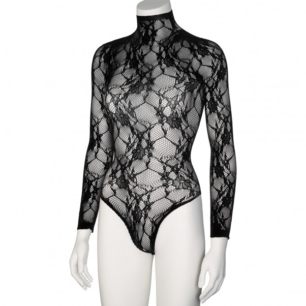 Nortie Riga Sort Blonde Bundløs Bodystocking Produktbillede 7