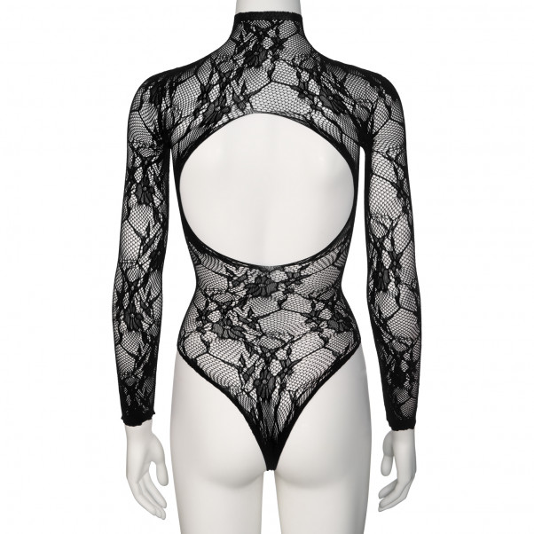 Nortie Riga Sort Blonde Bundløs Bodystocking Produktbillede 8