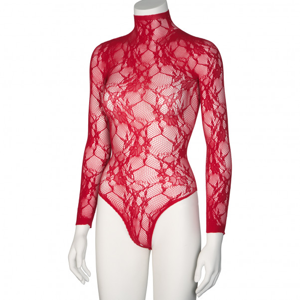 Nortie Riga Rød Blonde Bundløs Bodystocking Produktbillede 7