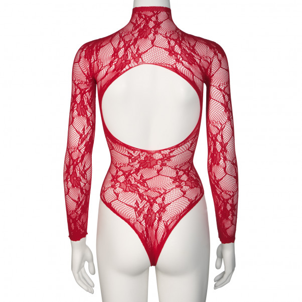 Nortie Riga Rød Blonde Bundløs Bodystocking Produktbillede 8